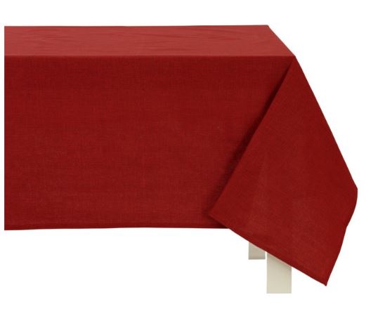 COTTON&COLOR Tovaglia antimacchia misura 140x280 Bordeaux Rettangolare