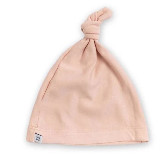 BAMBOOM Cappellino nascita Neonato con nodo pure Rosa