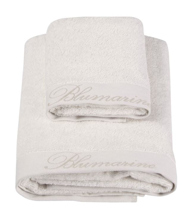 BLUMARINE Set 1+1 asciugamano Spa viso+ospite Avorio