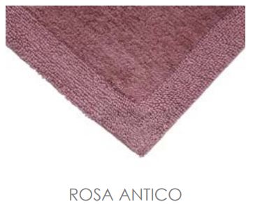 CAVALIERI Tappeto bagno Shade 60x90 con antiscivolo Rosa antico/rosa