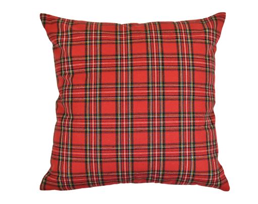 DAUNEX Fodera cuscino Tartan fofera cuscino 45x45 Rosso