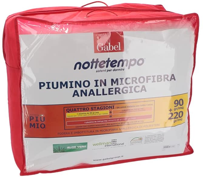 GABEL Piumone sintetico 4 stagioni 250x205 Bianco Matrimoniale