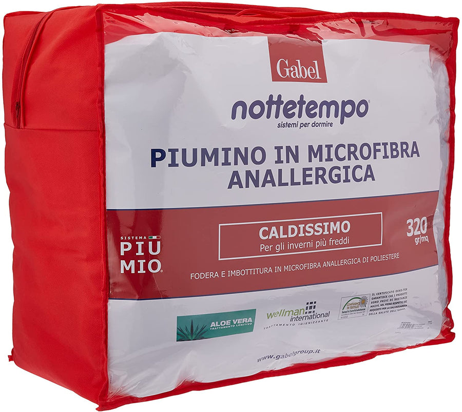 GABEL Piumone sintetico Caldissimo 320 gr Bianco Matrimoniale