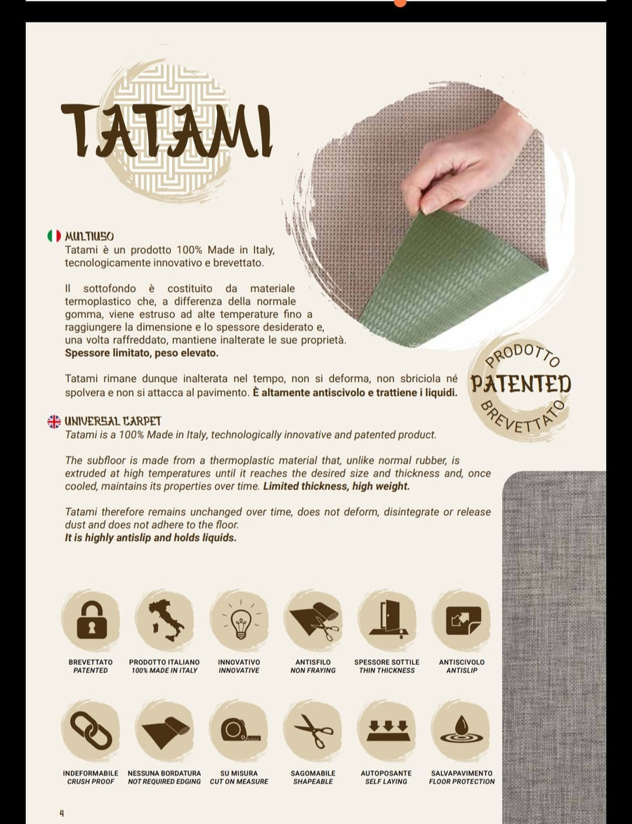 KOBEL Passatoia tatami h50 Light/brown Metraggio