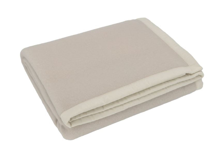 SOMMA Coperta lana Daisy 160x210 Beige Singolo