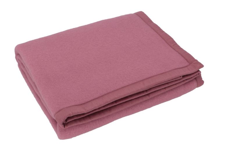 SOMMA Coperta lana Daisy 160x210 Rosa Singolo