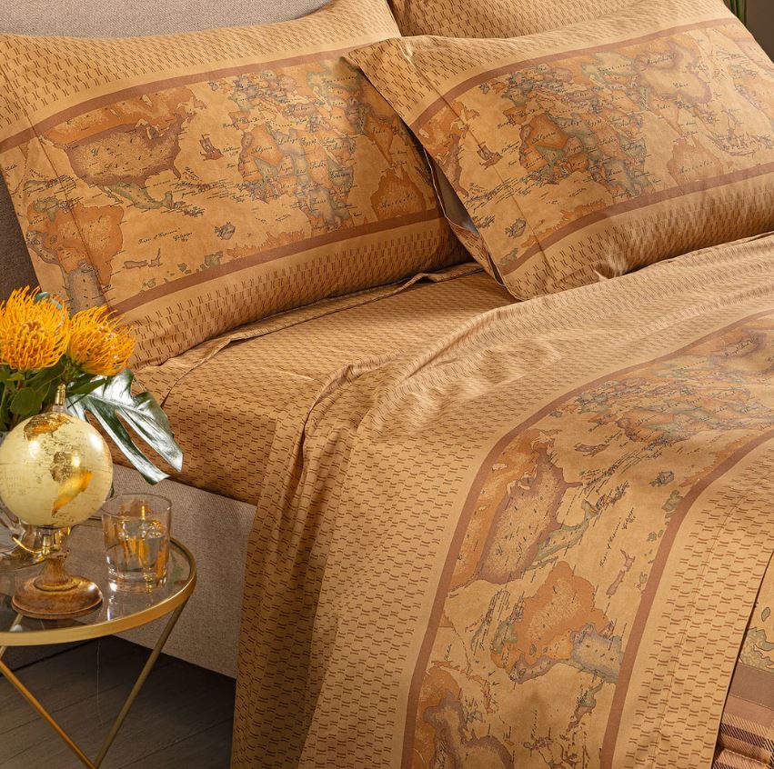 ALVIERO MARTINI Completo letto Geo tartan stampa digitale Unica Matrimoniale