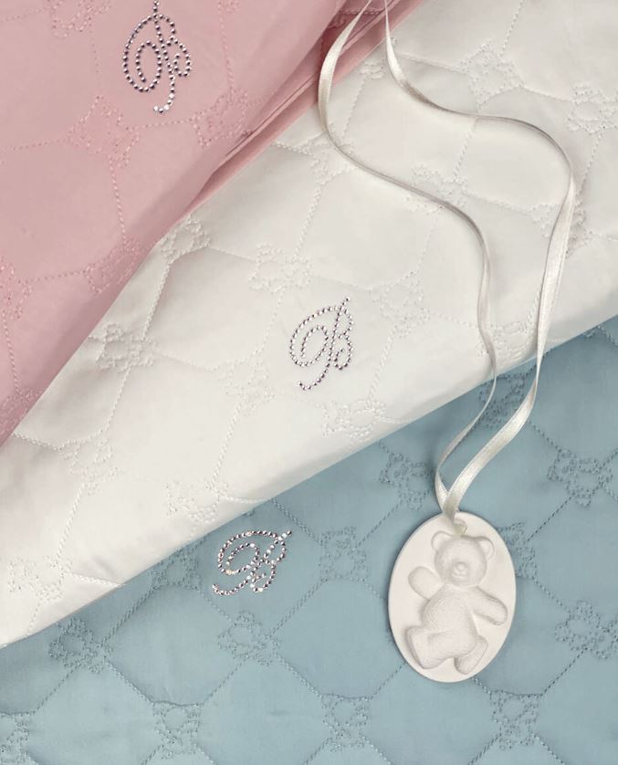 BABY BLUMARINE Copriletto bimbo Lory Acqua Lettino con sbarre