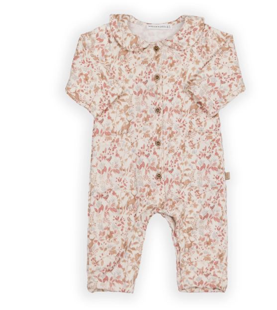 BAMBOOM Tutina bimbo Con tasche e piedini Prin autumn forest