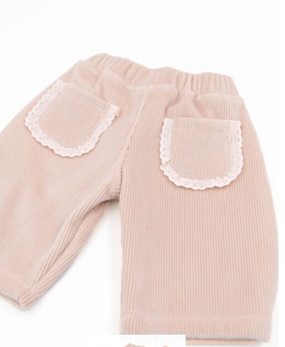 BAMBOOM Pantalone bimbo Curderoy Vintage pink