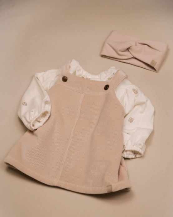 BAMBOOM Vestitino bimba Salopette Vintage pink