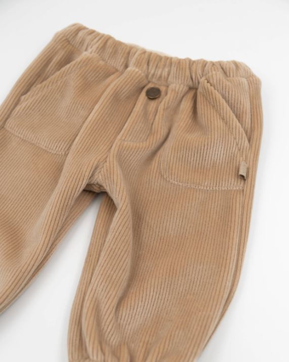 BAMBOOM Pantaloncino bimbo Worker con tasche ampie Mocha sand