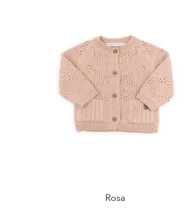 BAMBOOM Cardigan bimbo Ajour bimba Rosa