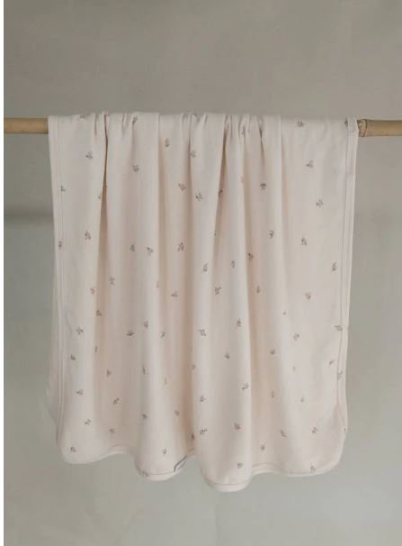 BAMBOOM Copertina bimbo Clinica fibre di origine naturale perfette per la pelle sensibile dei neonati e dei bambini 75x100 Oliva Carrozzina