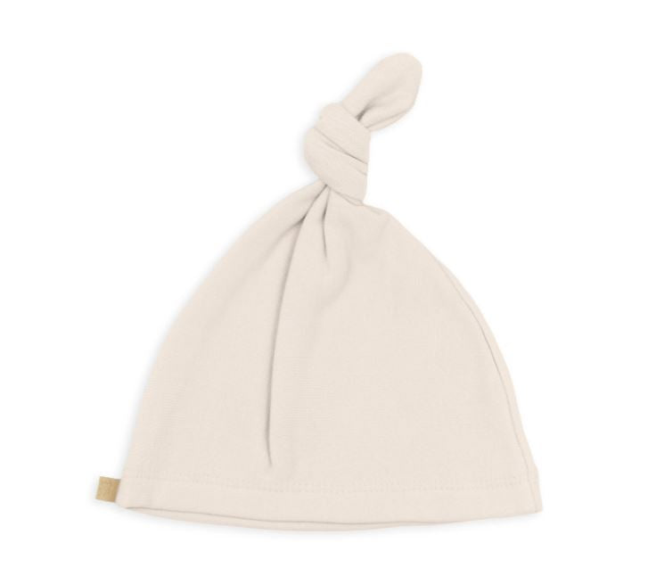 BAMBOOM Cappellino nascita Pure neonato con nodo Warm white