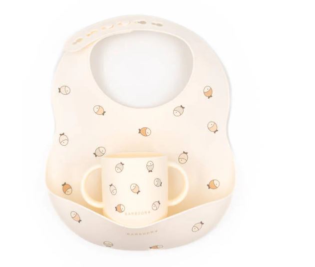 BAMBOOM Bavaglio Fisher in silicone con tazza