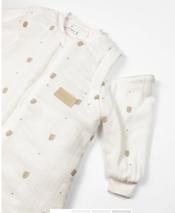 BAMBOOM Sacco nanna Mini con maniche e piedini tog 2.2 Farm streap