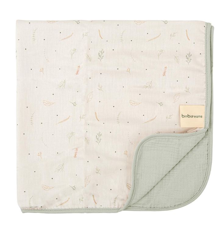 BIMBIDREAMS Copertina bimbo Botanic 75x75 Ecru Carrozzina