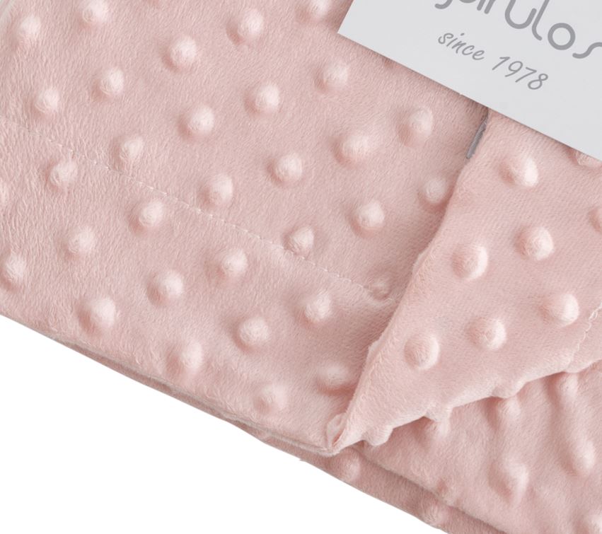 BIMBIDREAMS Copertina bimbo Dots cotine 051 2 face80x110 Rosa Carrozzina