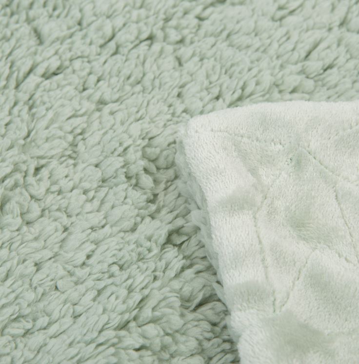 BIMBIDREAMS Copertina bimbo Stars cotine 647 80x110 Menta Carrozzina