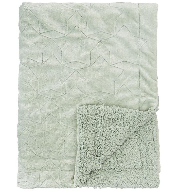 BIMBIDREAMS Copertina bimbo Stars cotine 647 80x110 Menta Carrozzina