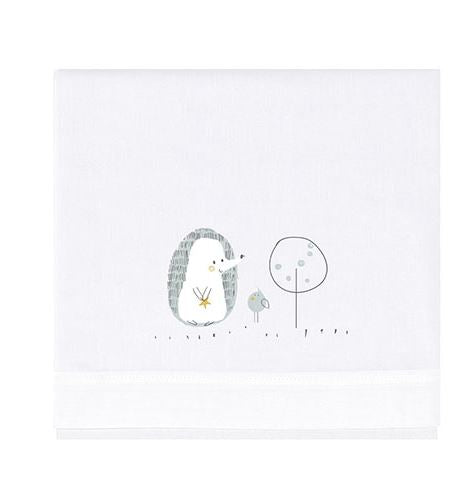 BIMBIDREAMS Completo letto bimbo Erizon maxi 80x140 Bianco/blu Lettino con sbarre maxi