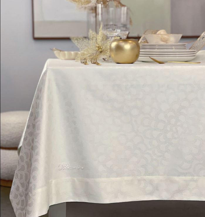 BLUMARINE Tovaglia Dea 180x290 Bianco Rettangolare