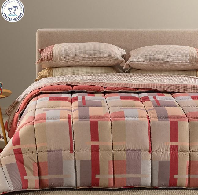 CALEFFI Trapunta Lennox Corallo Piazza e mezza