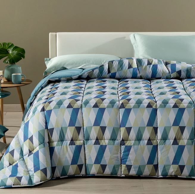 CALEFFI Trapunta Still Bluette Matrimoniale