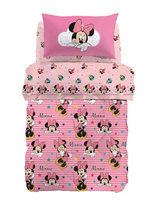 CALEFFI DISNEY Trapunta bimbo Minnie rainbow Unica Singolo