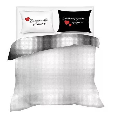 CAMOMILLA Completo letto Love me Power Matrimoniale
