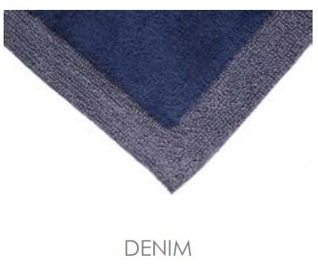 CAVALIERI Tappeto bagno Shade con antiscivolo Denim/blu