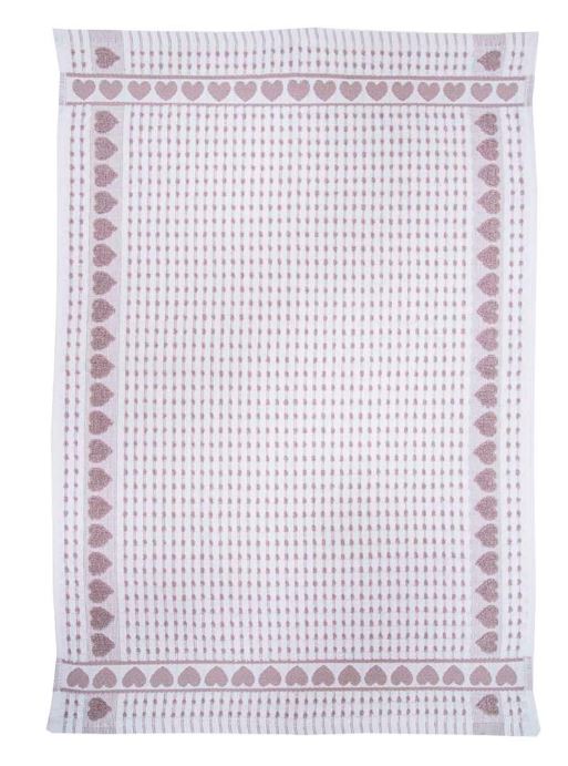 DAUNEX Strofinaccio Cuoricini 50x70 Tortora
