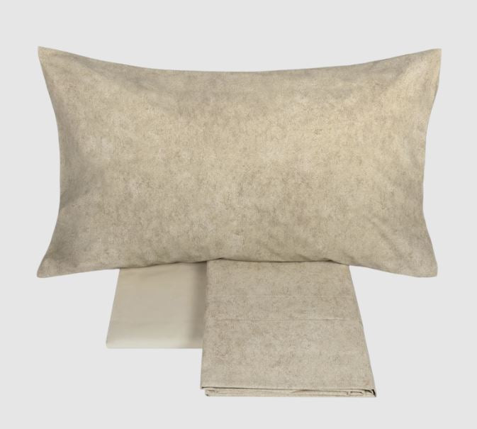 FAZZINI Completo lenzuolo copriletto Galuchat Torrone Matrimoniale