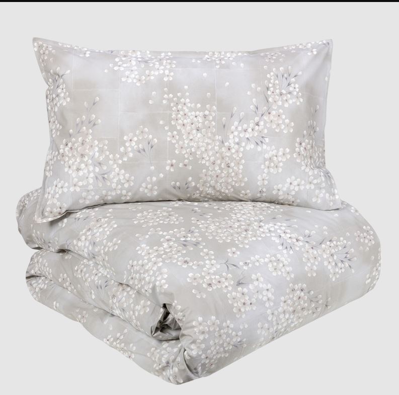 FAZZINI Parure copripiumoni Kimono Naturale Matrimoniale