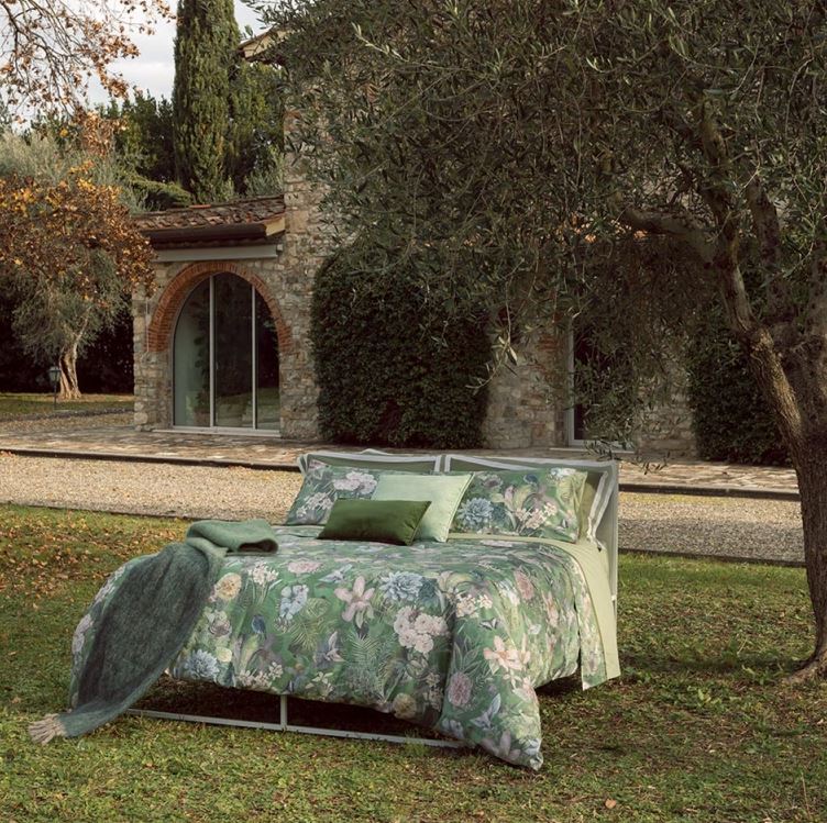 FAZZINI Trapunta Protea Verde Matrimoniale