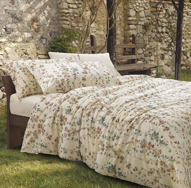 GABEL NATURAE Completo copripiumone Zefiro 250x205 Terra Matrimoniale