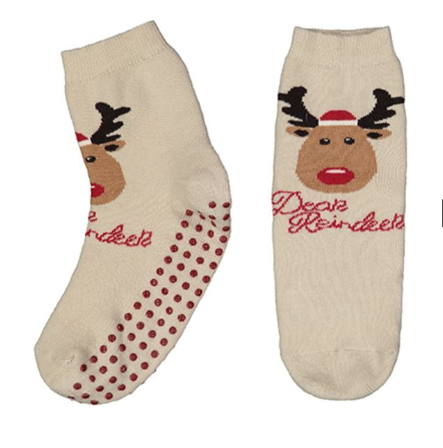 MARY PLAID Calzini antiscivolo uomo/donna/bimbo Beige