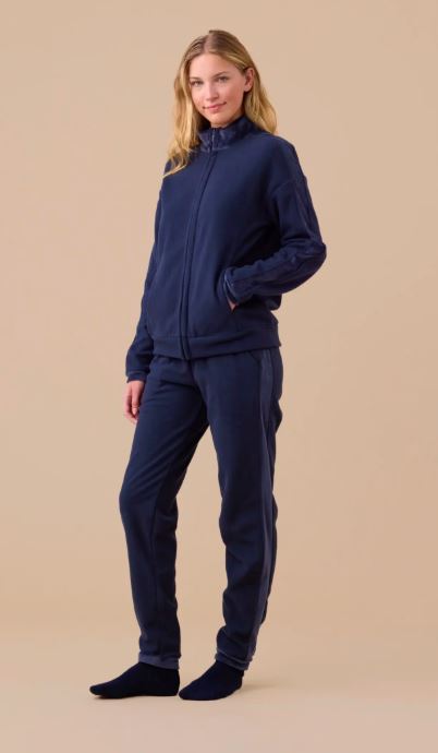 NOIDINOTTE Tuta camera donna Micropile Blu scuro