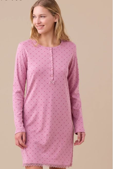 NOIDINOTTE Camicia da notte Clado cotone Rosa