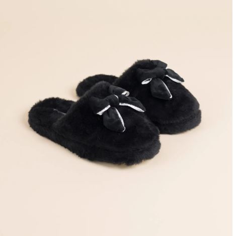 NOIDINOTTE Pantofole donna Eco pelliccia Black