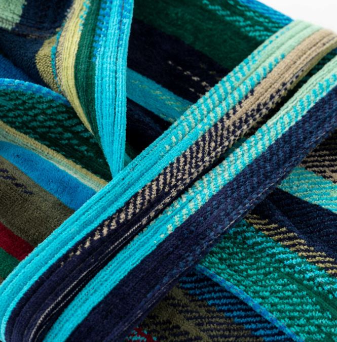 RIVIERA Accappatoio spugna Groovy con cappuccio Blu