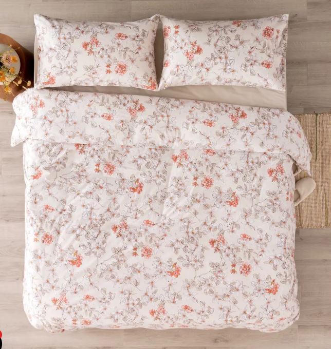 RIVIERA Parure copripiumoni Zoe stampato Beige Matrimoniale