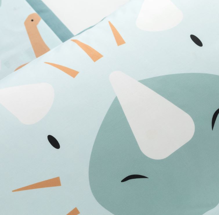 RIVIERA Completo letto Arlo cotone stamapto 1p Cielo Singolo