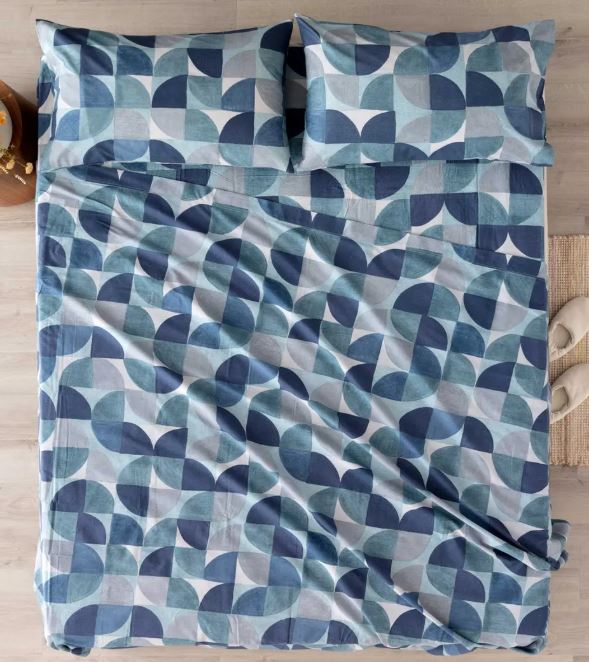 RIVIERA Completo letto Cassio stampato Carta da zucchero Singolo