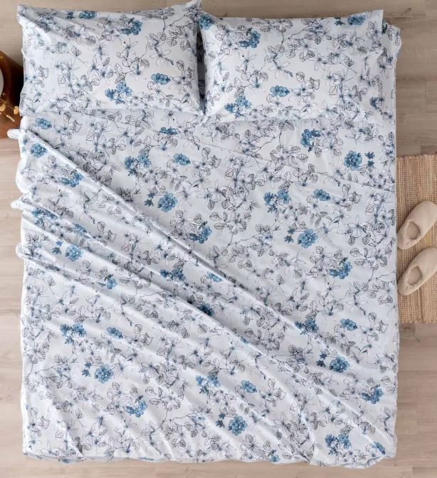 RIVIERA Completo letto Zoe stampato Carta da zucchero Matrimoniale