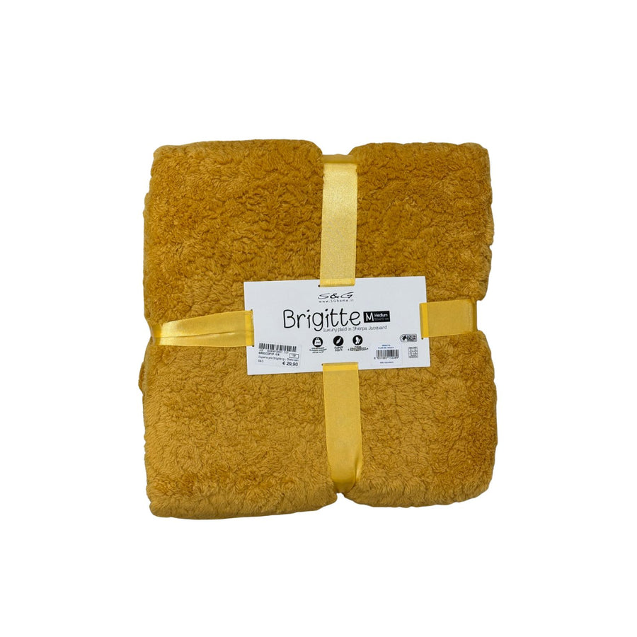 S&G Coperta pile Brigitte Giallo senape Singolo