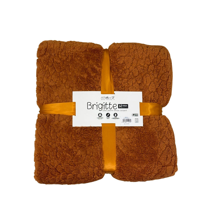 S&G Coperta pile Brigitte tg l 210x240 Mattone Matrimoniale