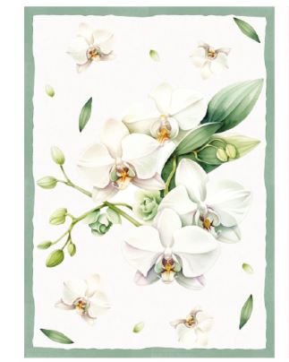 S&G Strofinaccio Bloom fiori 50x70 stampa digitale