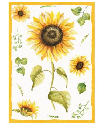 S&G Strofinaccio Bloom fiori 50x70 stampa digitale
